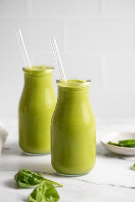 Spinach Mango Pineapple Smoothie - Running on Real Food