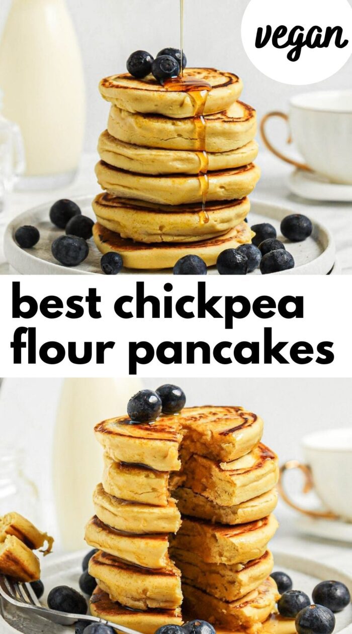 chickpea flour pancakes pin 1