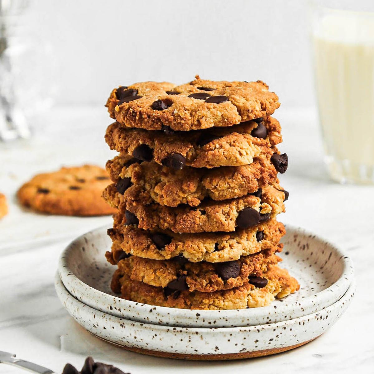 Vegan Almond Flour Chocolate Chip Cookies