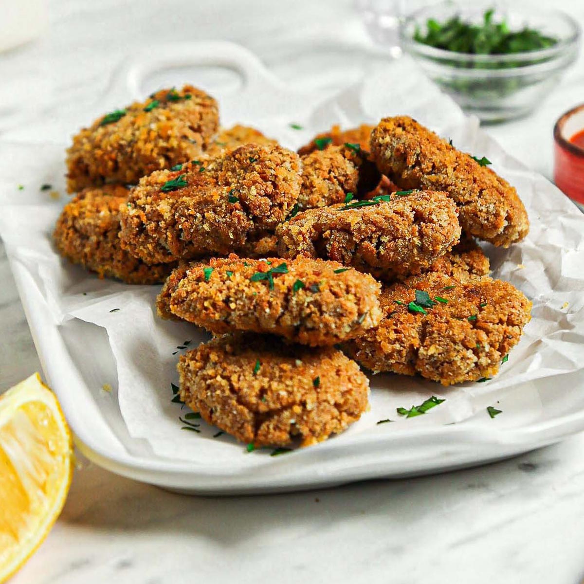 Baked Tofu Nuggets