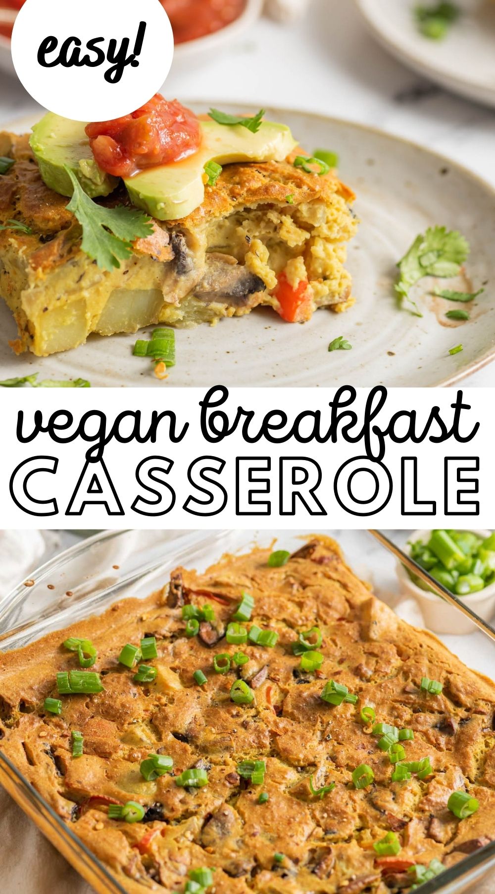 Vegan Breakfast Casserole with Potato - Running on Real Food