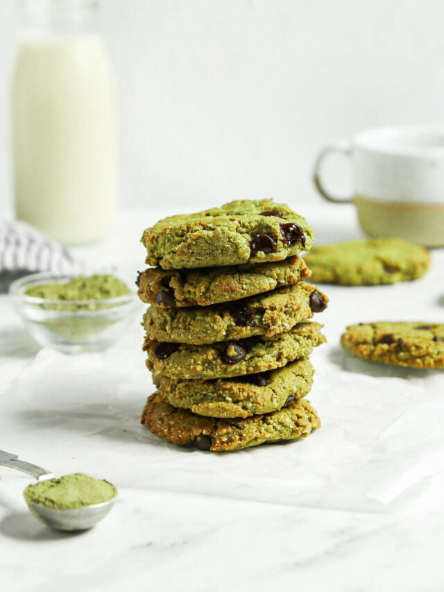 Vegan Matcha Cookies - Running On Real Food