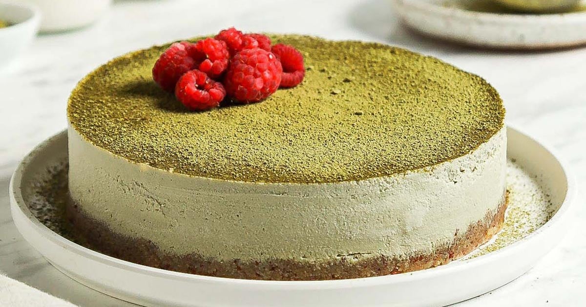 No-Bake Matcha Cheesecake