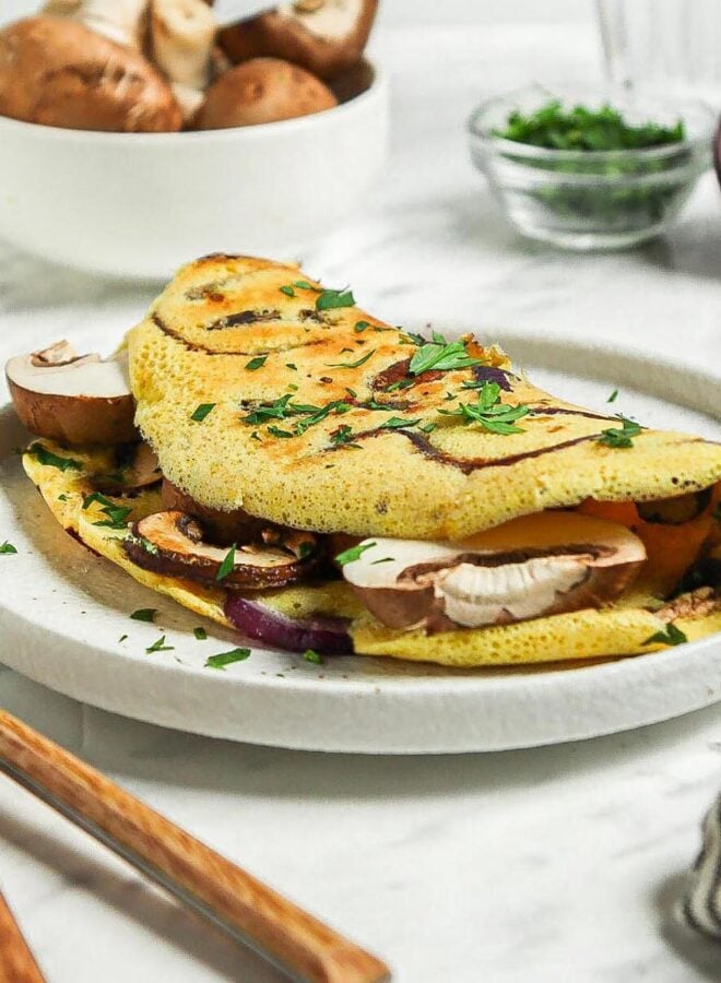 Best Chickpea Omelette Recipe - Running on Real Food