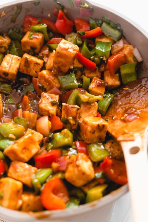 Vegan Sweet and Sour Tofu Recipe - Running on Real Food