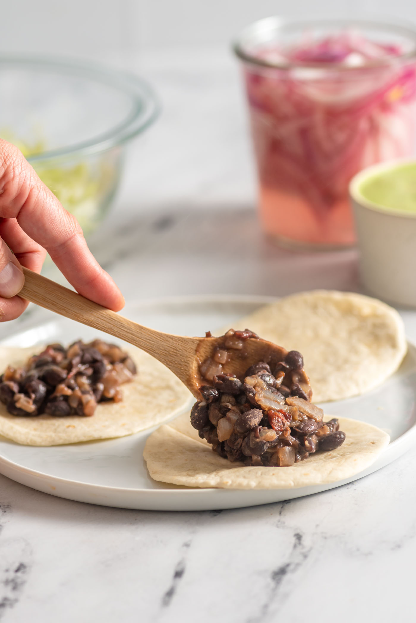 Vegan Black Bean Tacos - Running on Real Food