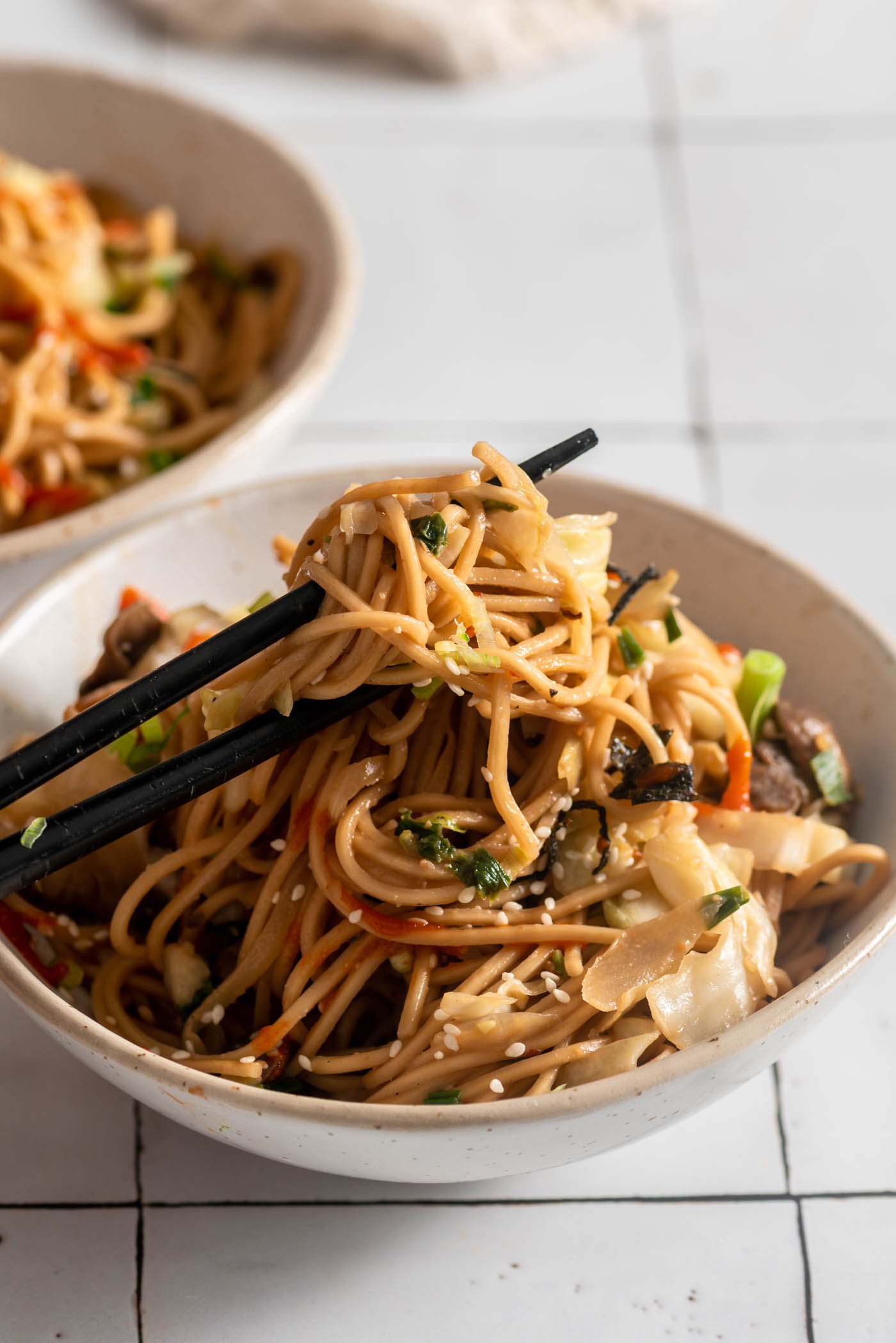 Quick and Easy Spicy Miso Noodles - Running on Real Food