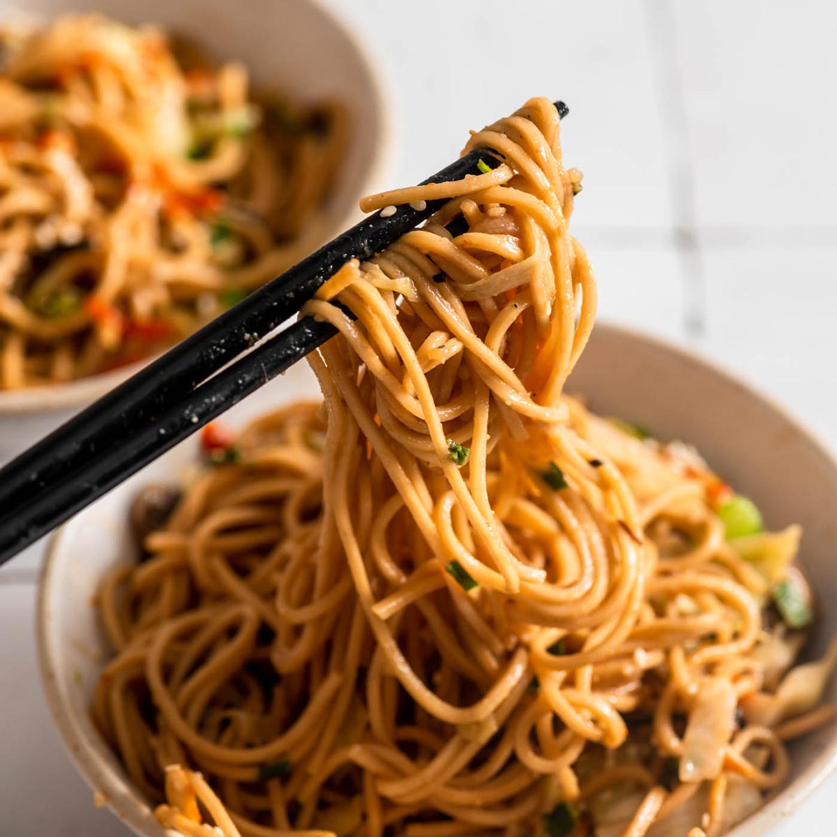 Quick and Easy Spicy Miso Noodles - Running on Real Food