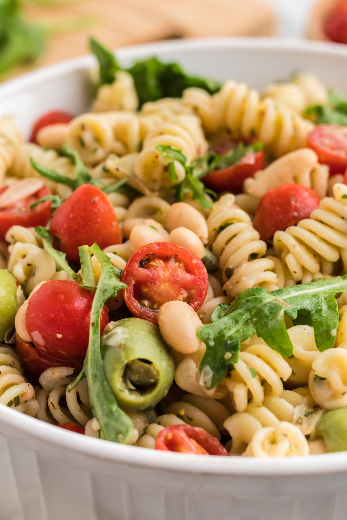 Vegan Zesty Italian Pasta Salad - Running on Real Food