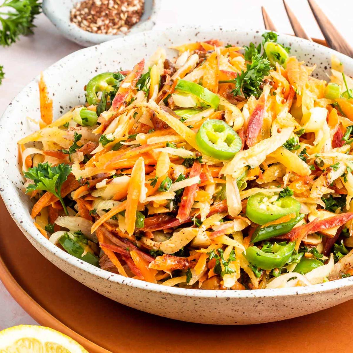 Spicy Carrot Slaw