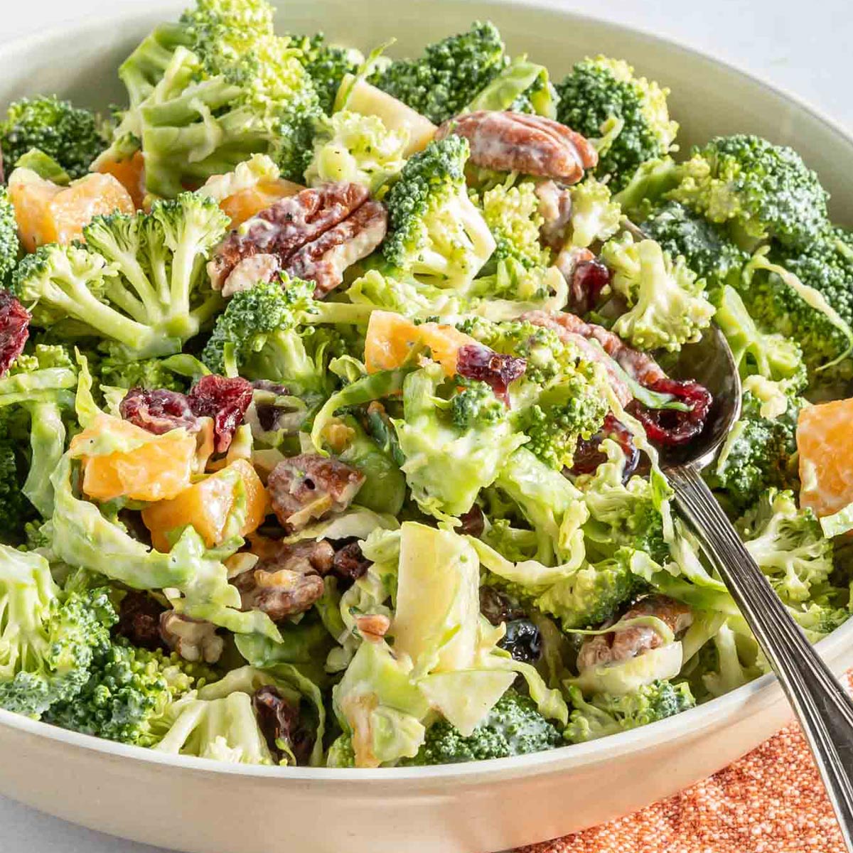 Broccoli Apple Salad with Cranberries