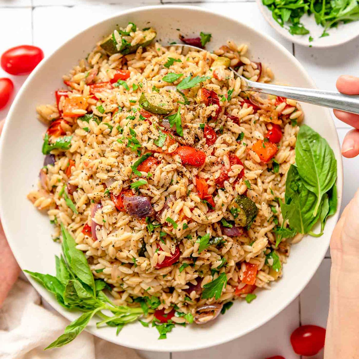 Roasted Vegetable Orzo