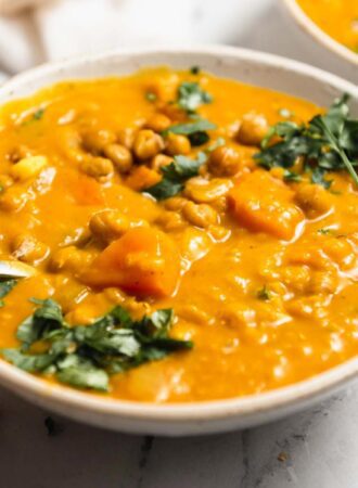 Easy & Healthy Sweet Potato Lentil Soup - Running on Real Food