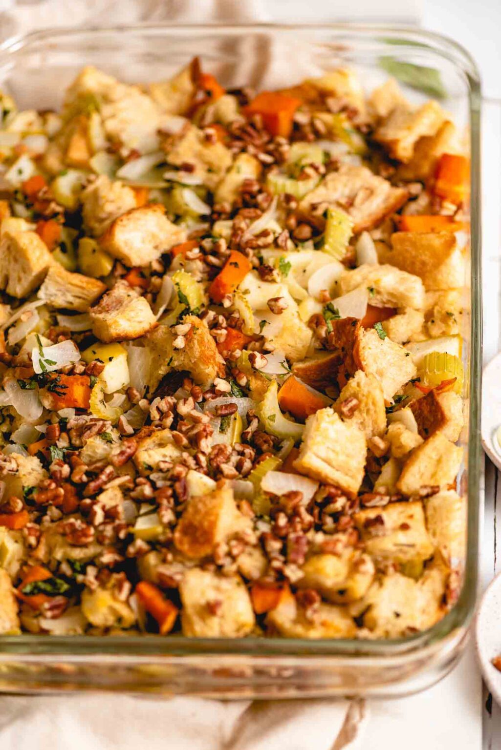 Vegetarian Butternut Squash Stuffing with Apple