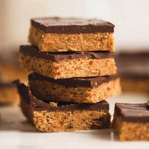 Vegan No-Bake Peanut Butter Bars - Running on Real Food