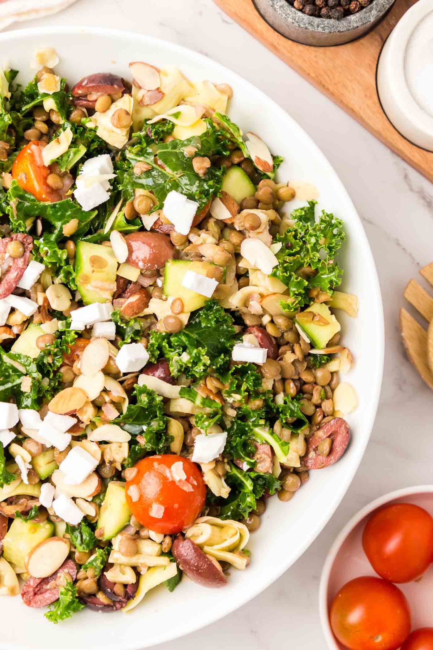 Lentil Kale Salad Recipe – Running on Real Food
