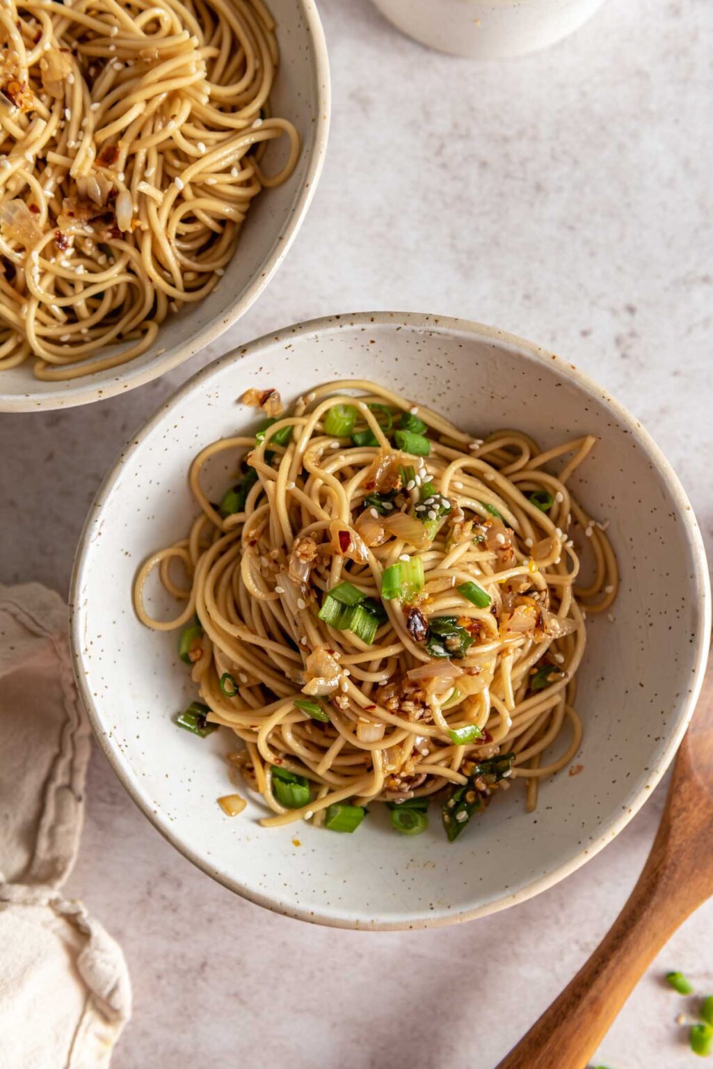 Easy Spicy Garlic Chili Oil Noodles Running on Real Food