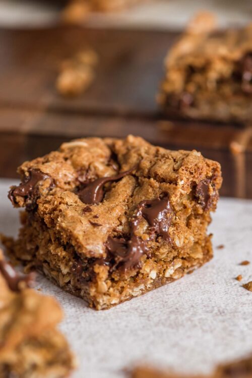 Easy Oatmeal Cookie Bars - Running on Real Food