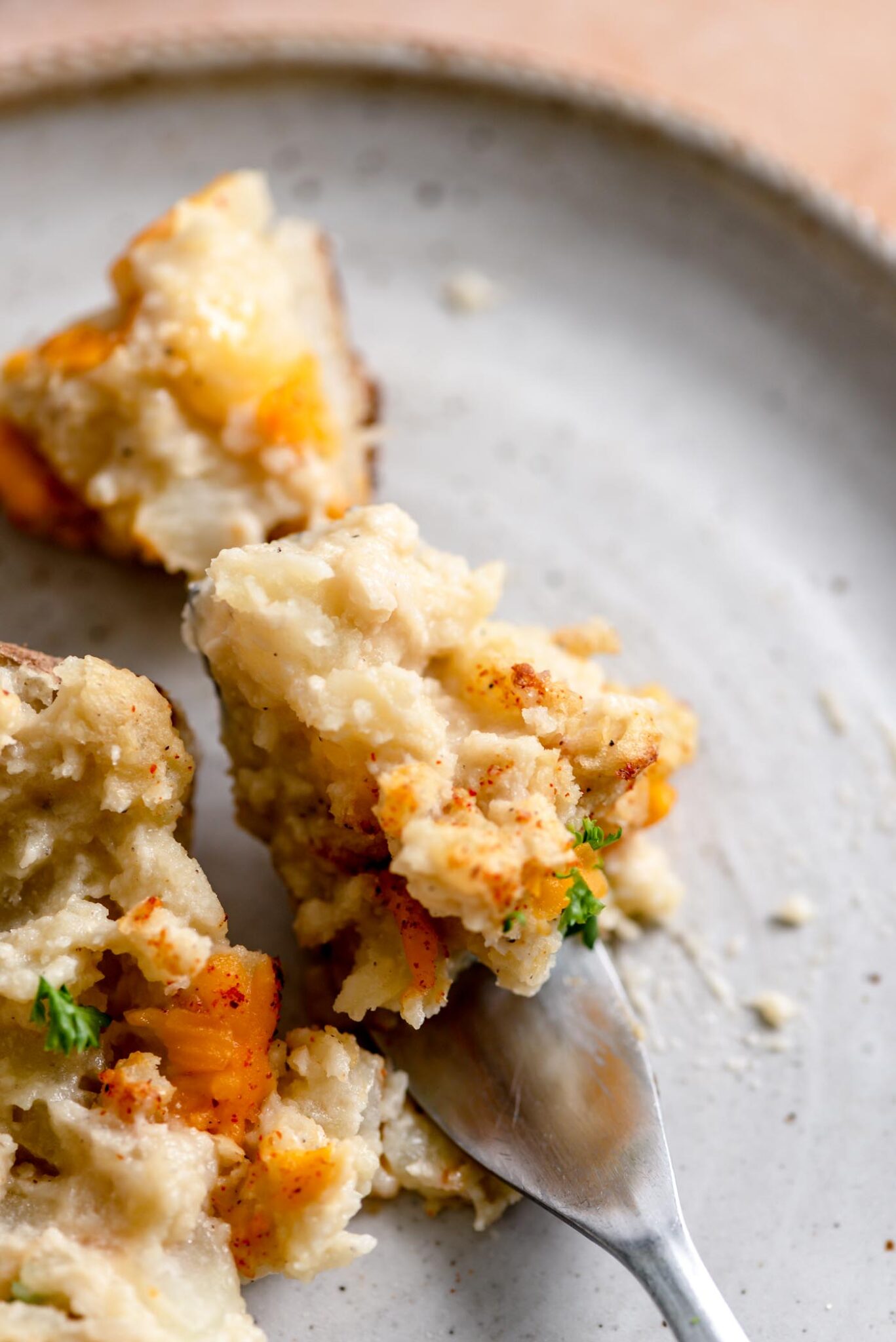 Cheesy Vegan Twice Baked Potatoes Running on Real Food