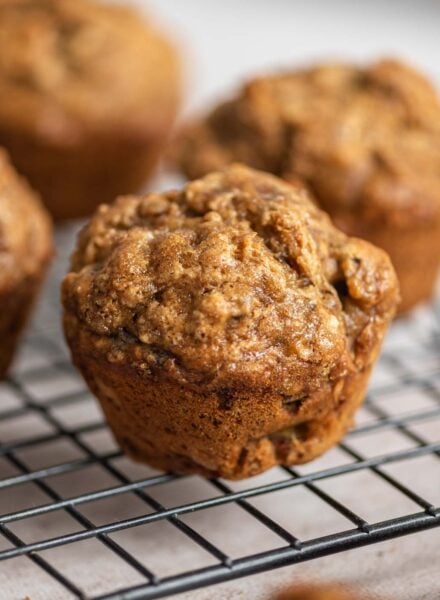 Easy Eggless Banana Muffins Recipe with Walnuts - Running on Real Food