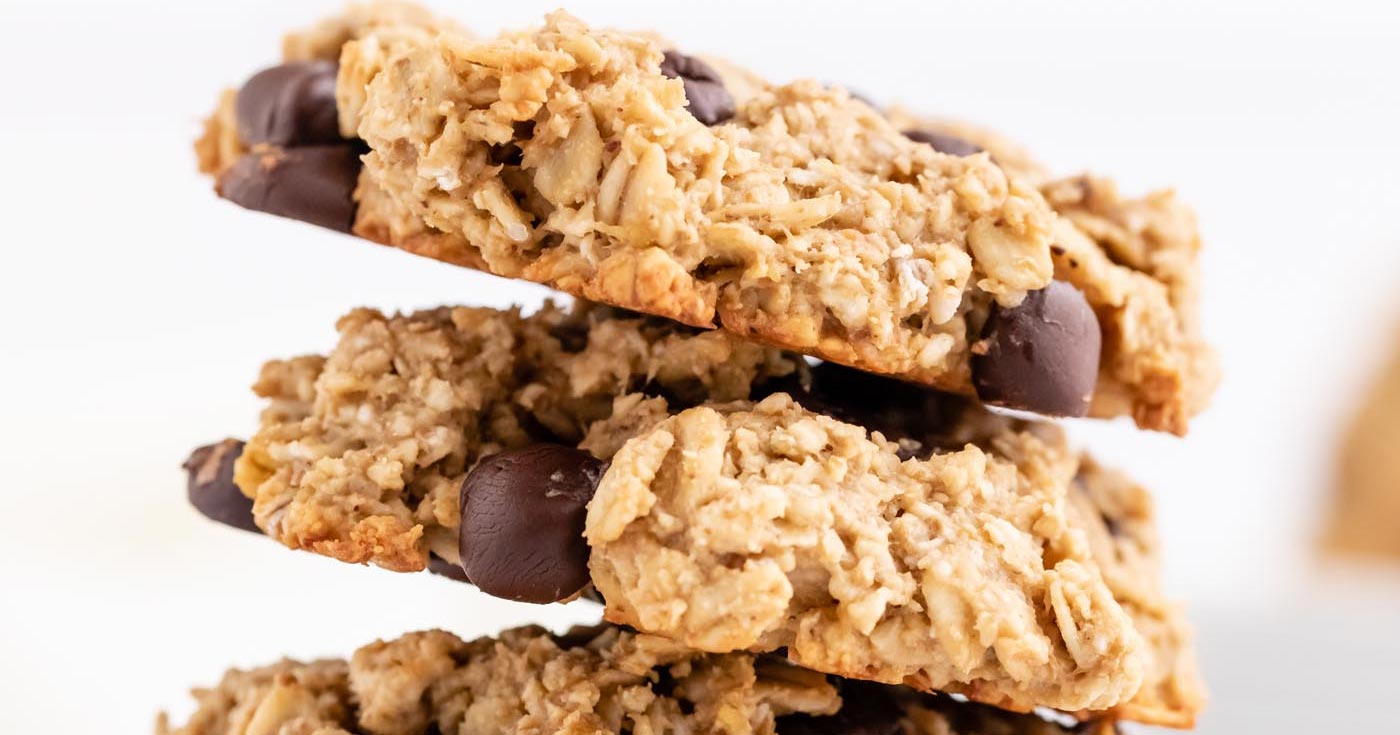 Vegan Peanut Butter Oatmeal Cookies - Running on Real Food